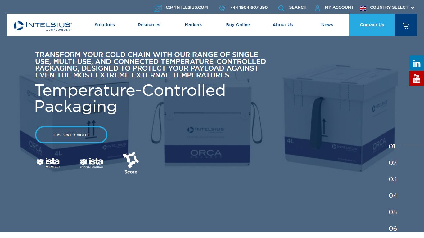 Intelsius - Cold Chain and Sample Packaging Solutions